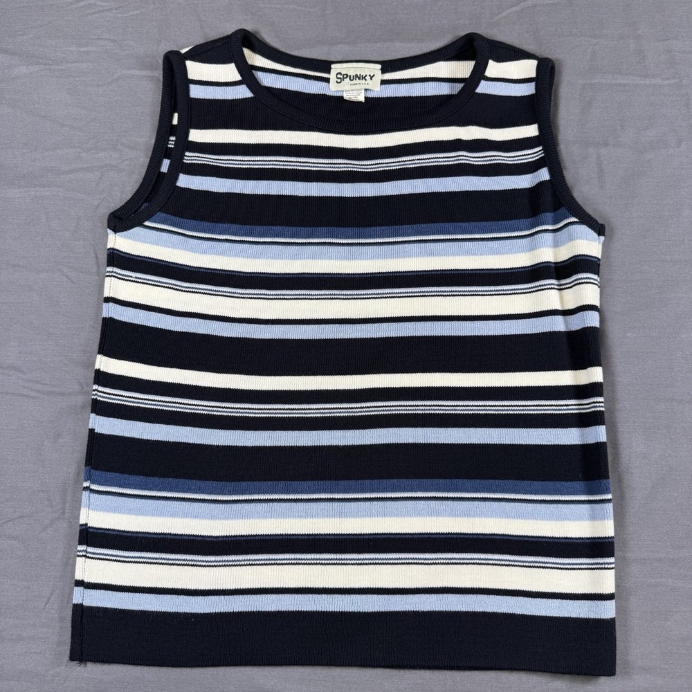 Spunky Sleeveless Sweater Vest Y2K Size Medium Made In USA